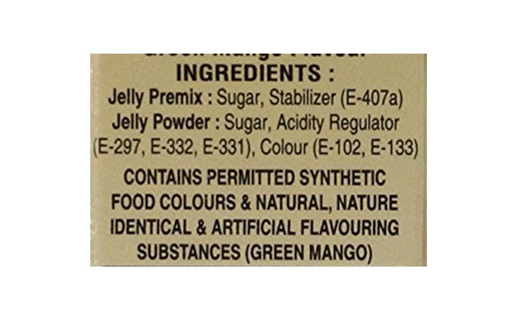 Five Star Jelly Crystals, Green Mango Flavour   Box  90 grams